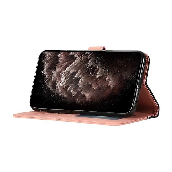 Mobildeksel i skinn med to farger for Samsung Galaxy A31 Black Rose Gold