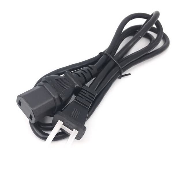 EU - Universal 2-polet han til IEC320 C17 hun adapter, AC strømkabel til PS4 Pro, kabel[YJD]
