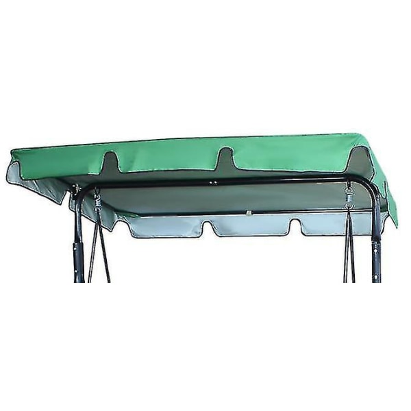 Nytt 210d ersättningstak för trädgårdsgungsäte Vattentät gunghölje för byte av gungsäte Solskydd gungträdgård Anti-uv green roof cover 249x185x18cm