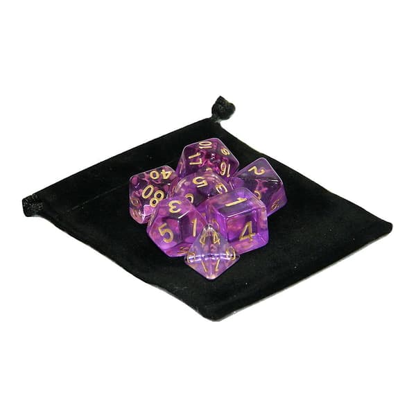 Rollspels Tärningsset Polyhedral D6 D12 Tillbehörspaket