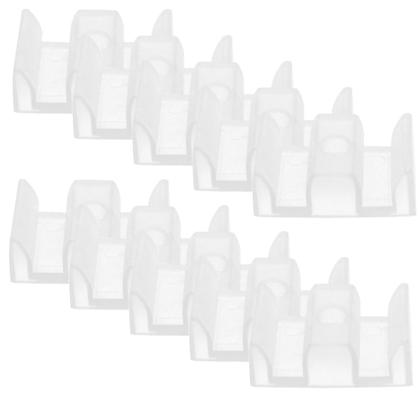 10 st Glidande Duschdörrsbottenstyrning Plaststötdämpare Badrumsduschdörr Stötdämpare[C] As Shown 4x2.5cm