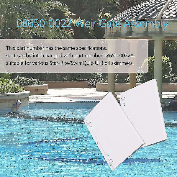Skimmerdörr Weir Baffel Delar 08650-0022 För Sta- U-3 Ersättningspool Skimmer Tillbehör