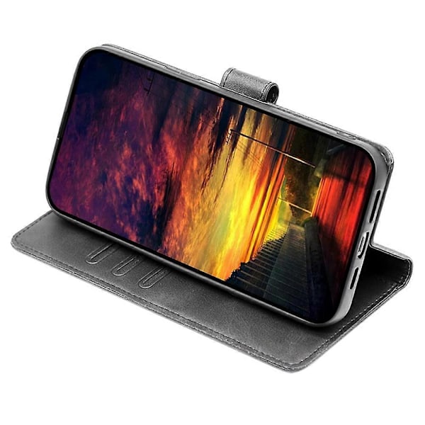 Plånboksfodral i PU-läder med stativ för Nokia G11 Plus 4G, kalvskinnsmönster Multicolor Style A