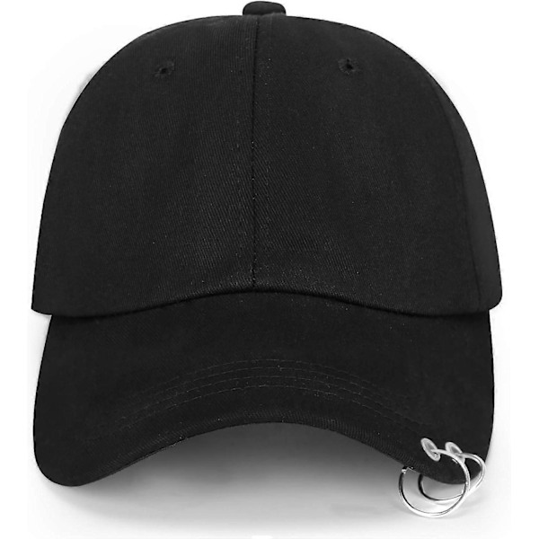 Kpop Wings Tour Jimin med Jernringe Hatte Love Yourself Snapback Baseball Cap Merchandise Sort - -  (C)