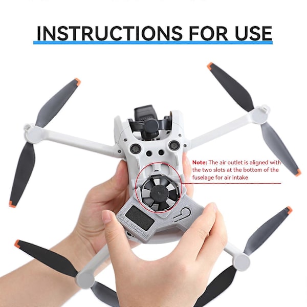Kylfläkt för Djimini 3pro Flight Body Lättviktsradiator Dronetillbehör[C]