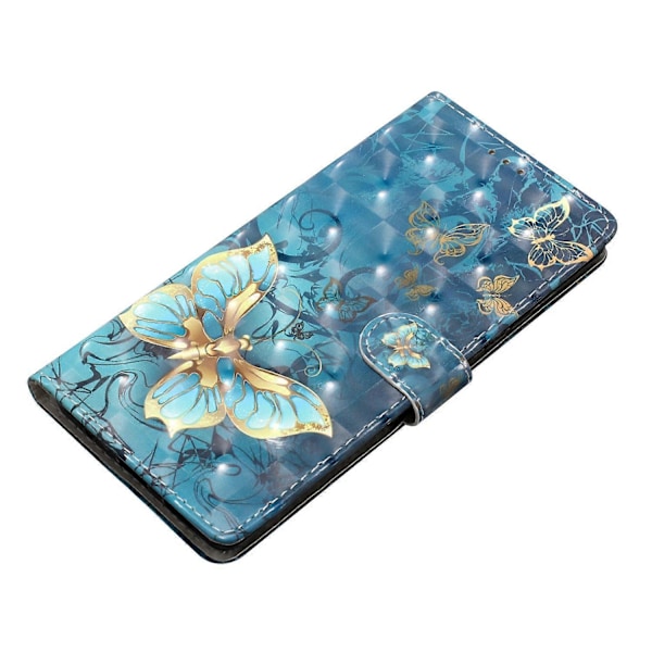 Fodral för Samsung Galaxy A25 5G i PU-läder med 3D-mönster, plånboksdesign Butterfly