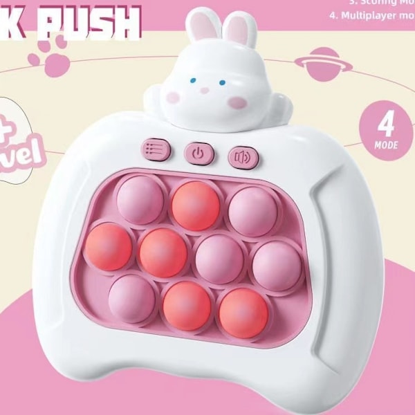 Rabbit Pop It Game - Pop It Pro Light Up Game Quick Tap Fidget WELLNGS