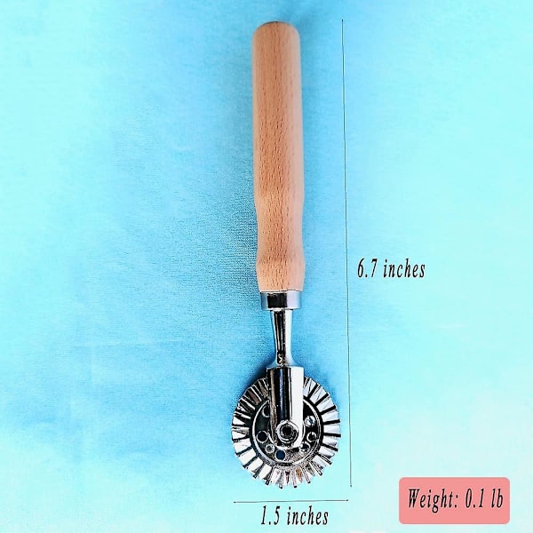 Pastry Wheel Cutter, Pastry And Pasta Cutter Wheel, för Ravioli, Pasta, Dumplings Lasagna, Pierogi - 6.7\" Diameter[C]