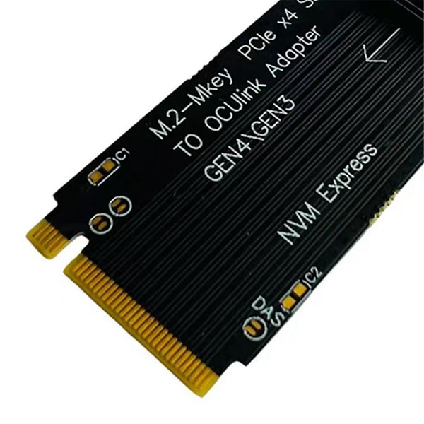M.2 NVMe till U.2 Oculink SFF-8612 Adapter PCI-e NGFF Multifunktionsadapter Gen4