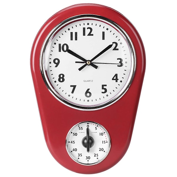 Vintage Vægur Stor Ur Hængende Klokke Hjem Køkken Timer