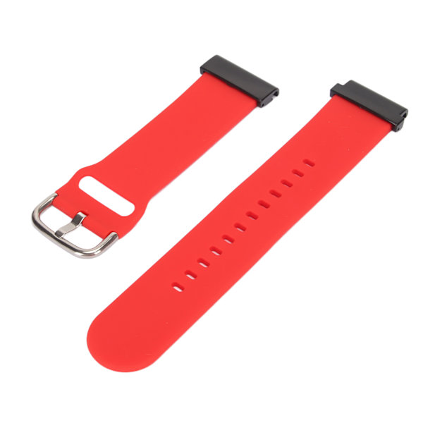 26 mm Silikonarmband Flexibel Justerbart Ersättningsarmband för Fenix 7X 6X 5X Röd[C]