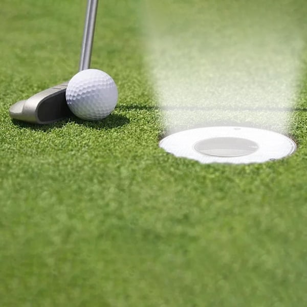 2x Golfhålslampor Lysande LED Glow 3 Ljuslägen för Nattgolf Vit (C)