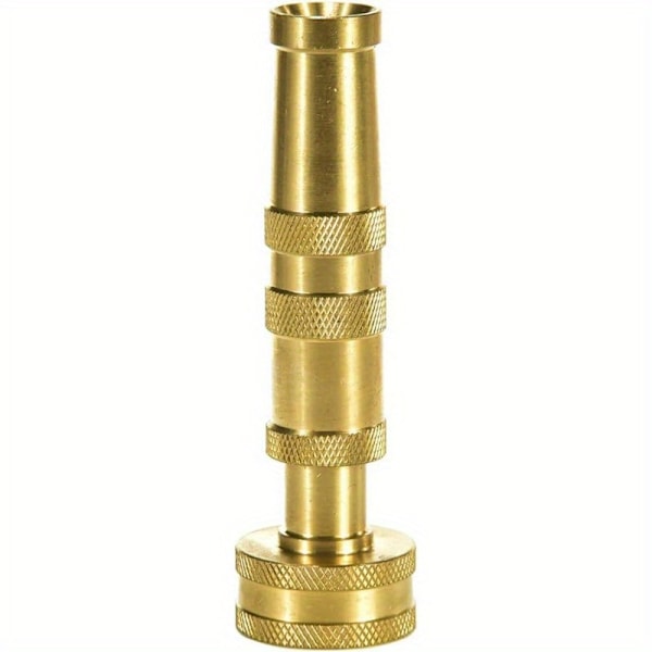 1 stk., Robust Messing Slangemundstykke, Justerbar Drejning, Jet Sweeper Have Sprinkler, Holdbar Metal, Lækagesikker, Højtryk, 1,17 Tommer Diameter Til Udendørs