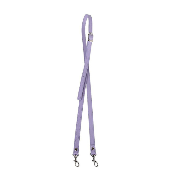 Pu Læder Håndtaske Skulderrem Crossbody Taske Justerbare Remme Udskiftning Purple