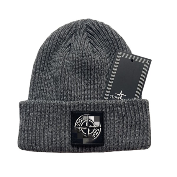 2024 Stone Island Warm Cuffed Beanie Knitted Stretch Beanie Winter Beanie Men Women Gift