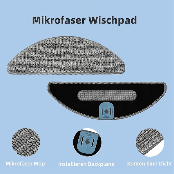 Automatisk Sugdammsugare Robot Mopp Tvätthållbar Mopp för Combo I8+ / I8 / Combo J5 / Combo J5+ / Combo I5 / Combo I5+