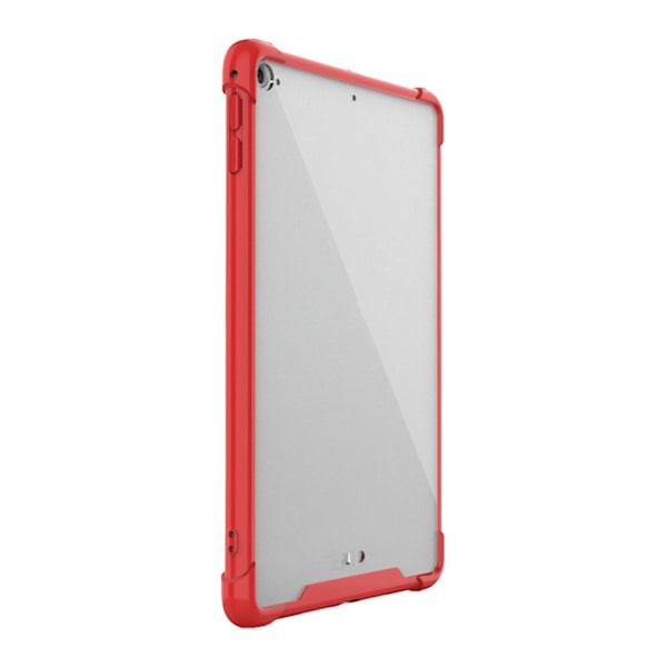 Tablettbeskyttende etui Transparent Anti-fall TPU Tablett bakdeksel Bumper Shell for iPad Mini 6 Red