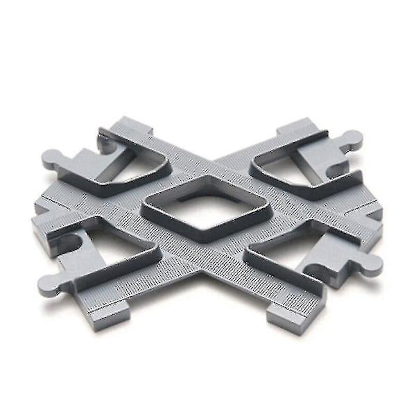 Duplo Togbane Sporstykker Krydsning Dele Jernbanespor Byggeklodser Gave[C]