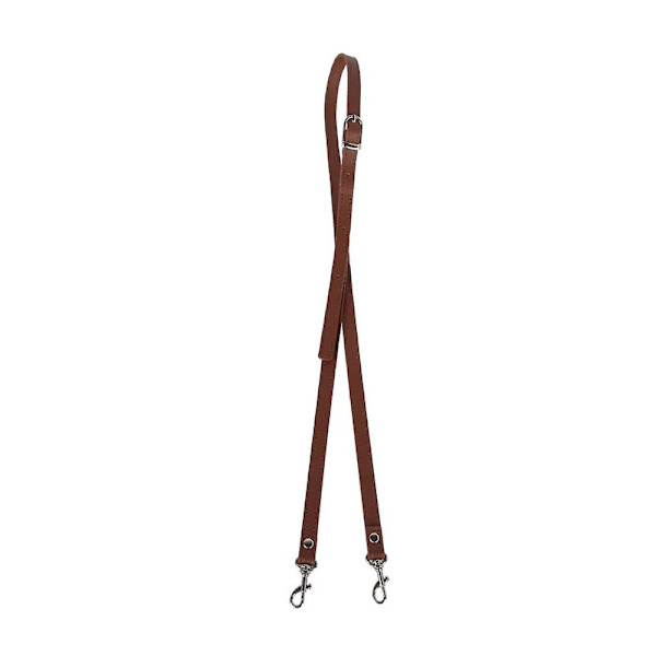 Pu Læder Håndtaske Skulderrem Crossbody Taske Justerbare Remme Udskiftning Dark Brown