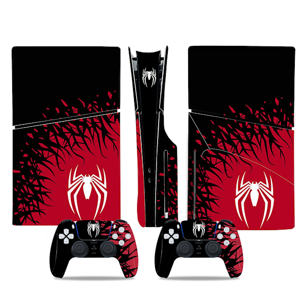 Play Station 5 Slim självhäftande hud PS5 SLIM Marvel Superhjältar CD Drive Edition klistermärke Cool dekorativt klistermärke (Spider Man03,Disk)[C]
