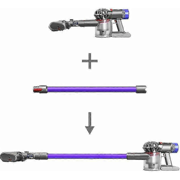 Ersättningsförlängningsrör för Dyson v11 V15 V10 V7 V8 Sladdlösa Dammsugare Aluminiumförlängning