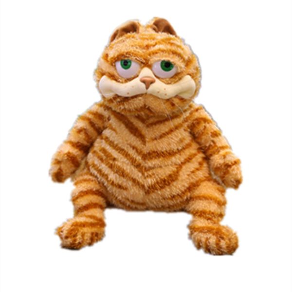 SSRGV Plyschdocka Katt 17,7 tum Garfield Plysch Orange Katt Plyschdjur Leksak Pojkar Flickor Barn Jul Födelsedag