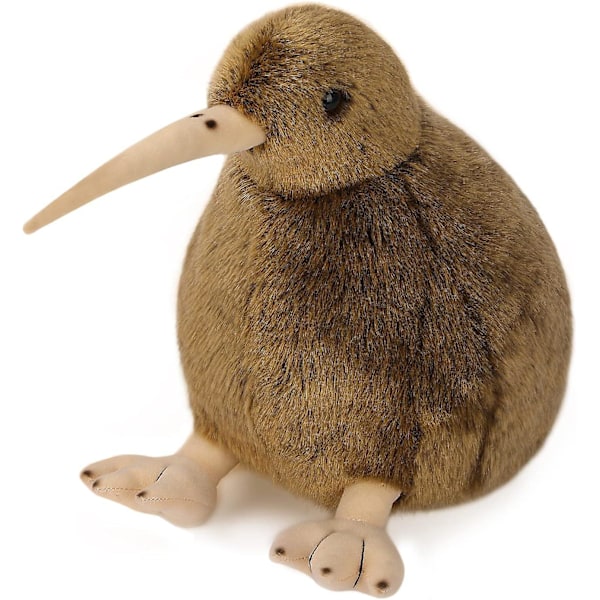 Kiwi Fugle Plyslegetøj, Fyldt Dyr Plysset Kiwi Plushie Dukke, Blød Fluffy Som Ægte Fugl Kælelegøj - Gave Til Enhver Alder & Lejlighed