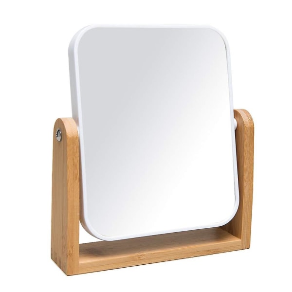 Vanity Mirror with Natural Bamboo Stand, 8 Inch[C]