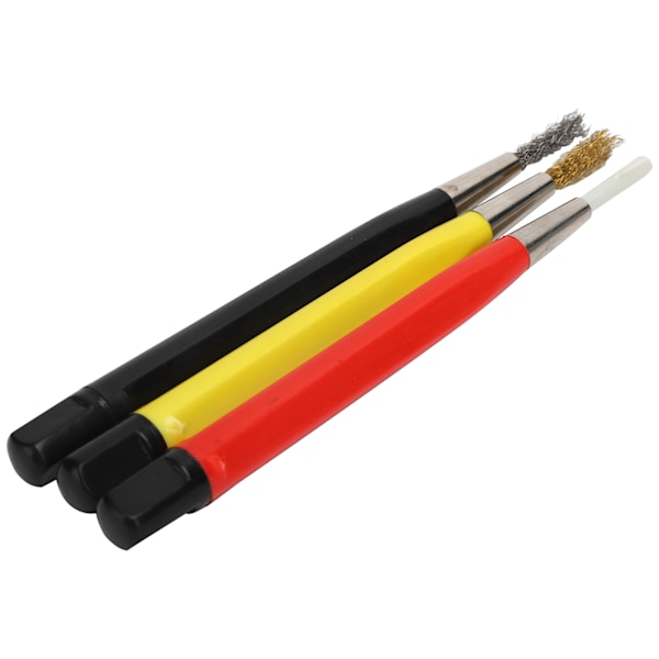 3-pack Urtavlägsnande Pensel Set för Klockor, Poleringsverktyg för Klockdelar, Klockreparation Tillbehör [C]