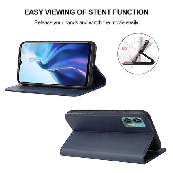 Premium Läder Telefonfodral med Magnetlås för [Modell]