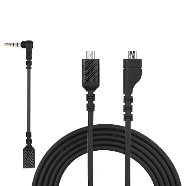 Ersättningskabel Gamedac Avtagbar Sladd med RGB-stöd för Steelseries Arctis 3 5 7 Pro + Plus Trådbundna Trådlösa Spelheadset - 12cm 150CM 8 Pin Plus Aux