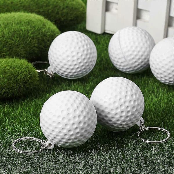 Golfbold Nøglering Sæt 20 stk. Lille Stress Relief