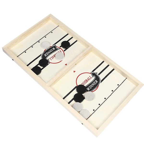10x Snabbt Sling Puck Spelbrickor Trä Hockey Spelbricka 4x0,9cm (C)