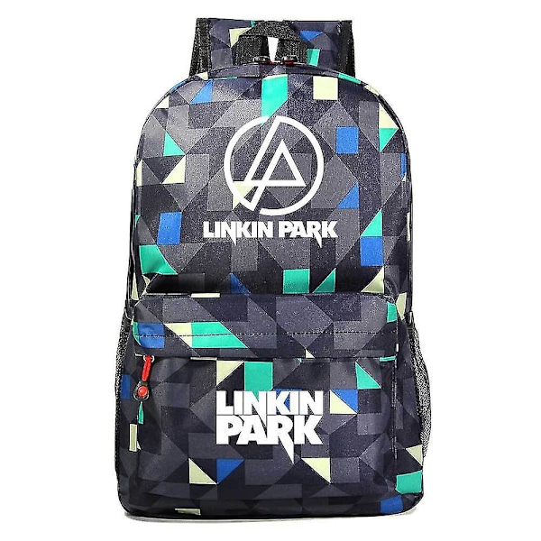 Wabjtam Linkin Park Casual Backpack For Boys,gray