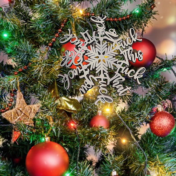 Sjov Julepynt, Fuck Snefnug Julepynt, Perfekt Pynt til Årlig Opsummering
