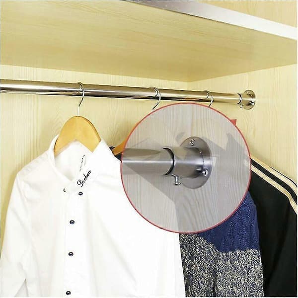 Stål Gardinstang Supportbeslag til 32mm Trekantstang