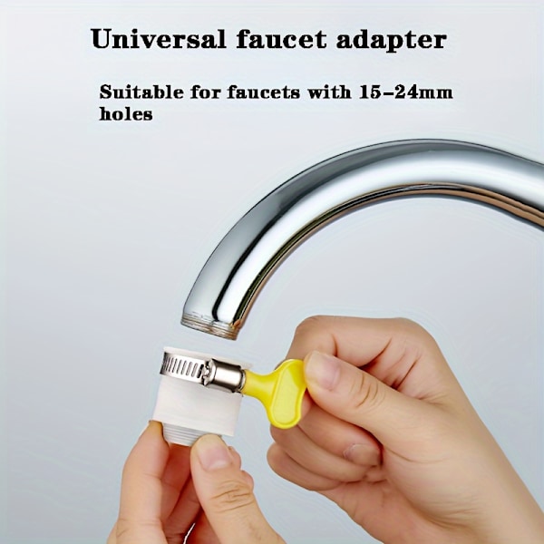 2 stk. Universal Hane Adapter med Nøgle, til 15-24 mm Borediameter Hane