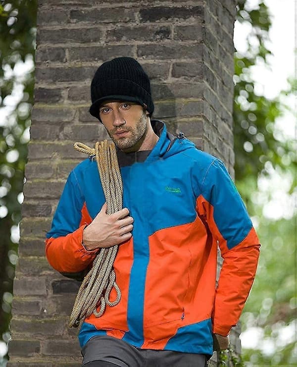 Stickad Vintermössa för Män - Tjock Utomhusmössa med Skärm