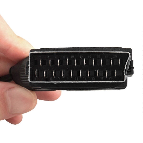 SCART till HDMI Konverteringskabel SCART HDMI Gammal DVD till HD TV Videoadapterkabel 1m