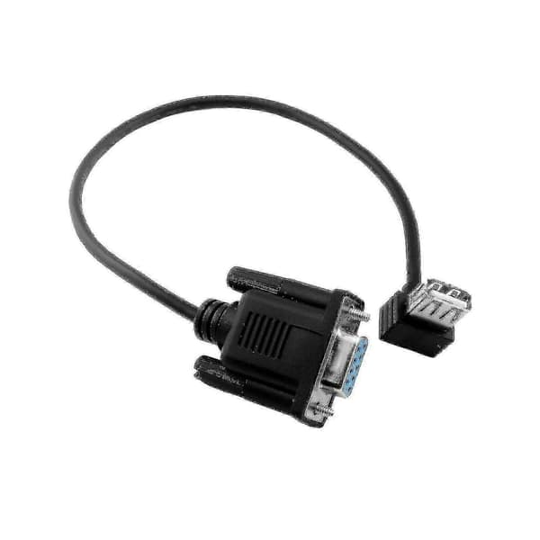 RS232 DB9 - USB 2.0 -sovitin, 25 cm:n 8 tuuman kaapeli