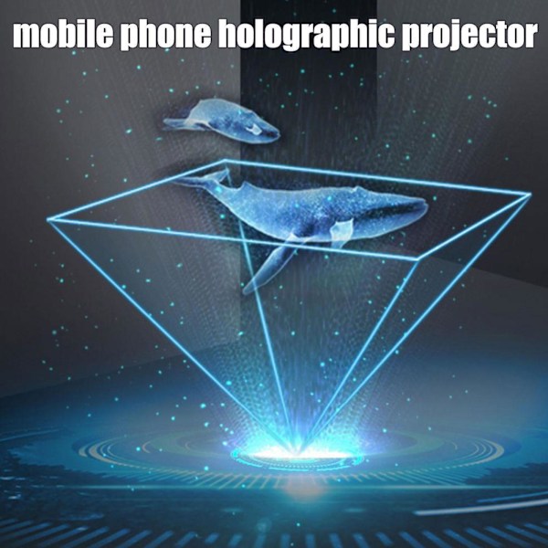 3D Holografisk Display Stativ Projektor Mobiltelefon H6Y9 Bracke Hologram Q5I3