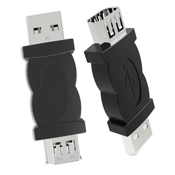 USB til 1394 6P-kontakt USB til Firewire Multifunksjonell Bærbar Praktisk 6-pins USB-hann til 1394-konverterer