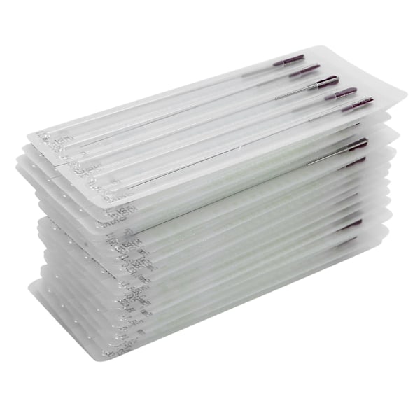 Disposable Stainless Steel Acupuncture Needles - 0.25 x 75mm (Set of 100)