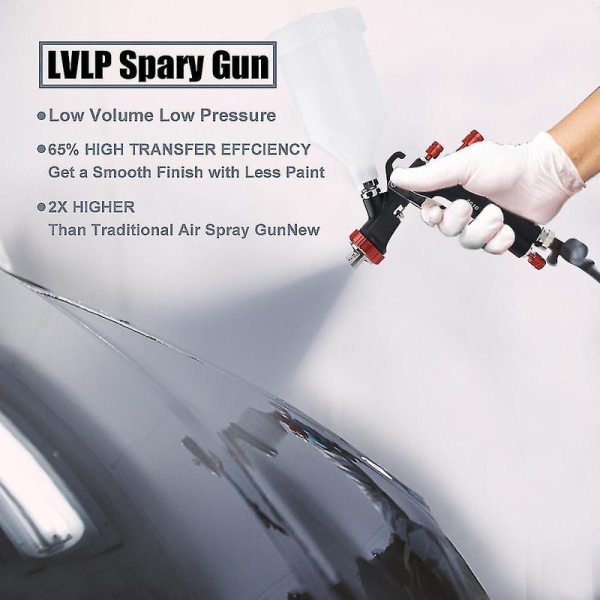 Aeropro Lvlp Spray Gun Paint Spray Gun Bilmålningspistol Airbrush A610 1,3 mm 1,4 mm 1,5 mm 1,7 mm 2,0 mm 1.3mm spray gun