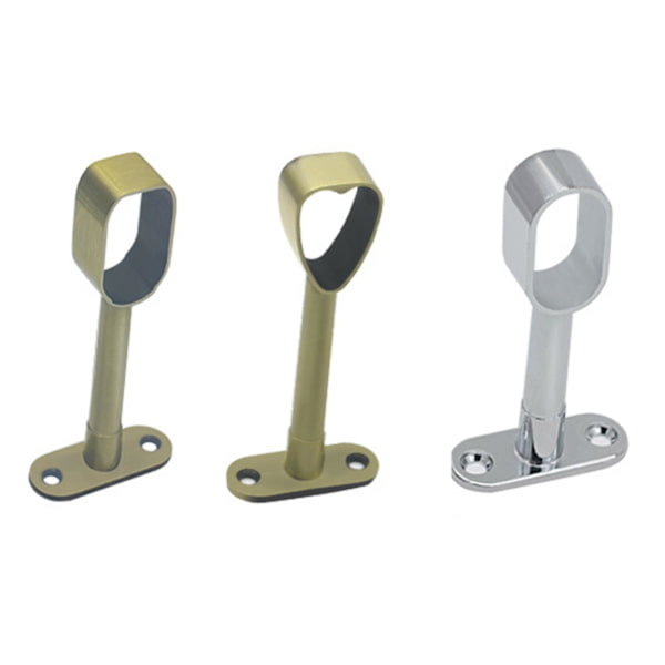 2 stk. Legering Garderobestang Takmontert Brakett Klesstativ Holder Spak Flens Jikaix[C]