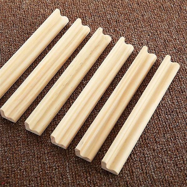 20-pack Träplattahållare Ersättningsställ Bokstavsställ Fack, Plathållare Perfekt för Hantverk, Spelställ, 19cm