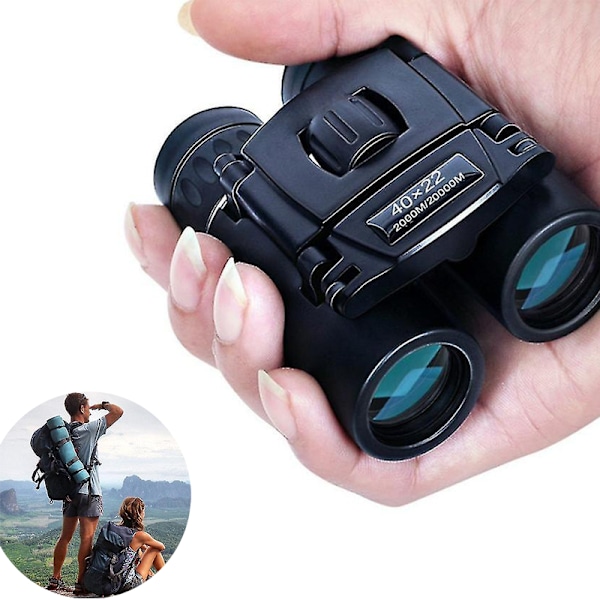 40x22 HD Kraftfulla Kikare 2000m Lång Distans Vikbara Mini O