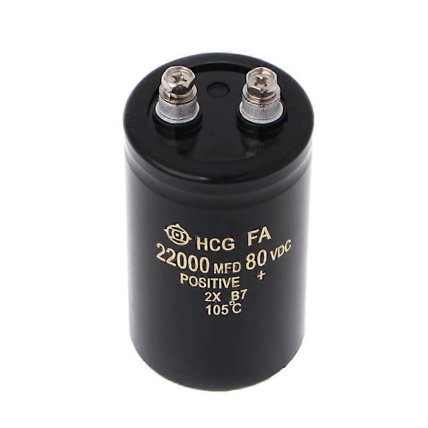 22000uF 80V Elektrolytisk Skruvkapacitor för Amp Strömförsörjning 50x80mm 105