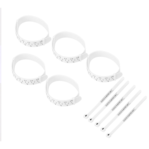 5 st ringstorleksmätare fingerarmband måttmätare smyckesmätare tillbehör[C]