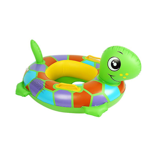 Oppustelig Børnesæde Ring Tykkelse Dyr Svømme Ring Tiger Skildpadde Sød Sidde Ring Dyr Yacht Redningskrans[C] turtle